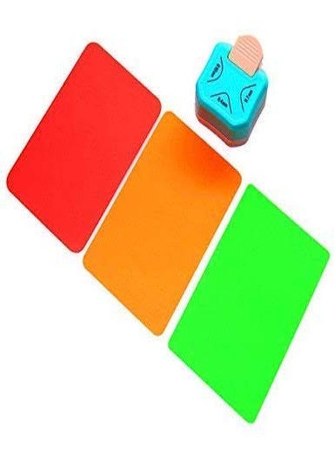 3A FEATURETAIL Featuretail 3 in 1 Paper Corner Rounder, Cutter for Crafts, Scrapbooking, Coupon, Label and Photo (Blue, 4MM, 7MM, 10MM 3 Way) - Image 5